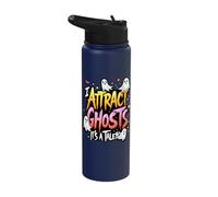 I Attract Ghosts It's A Talent Halloween Stainless Steel Insulated Water Bottle