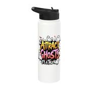 I Attract Ghosts It's A Talent Halloween Stainless Steel Insulated Water Bottle