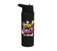 I Attract Ghosts It's A Talent Halloween Stainless Steel Insulated Water Bottle