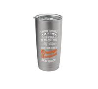 I Avoid Trouble Because I’m Afraid of Me Not You Funny Humor Stainless Steel Insulated Tumbler