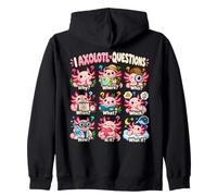 I Axolotl Questions Cute Funny Axolotl Lover Design Zip Hoodie