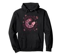 I Axolotl Questions Everything Cute Curious Amphibian Pullover Hoodie, Adult Unisex, Black, XXL