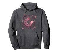 I Axolotl Questions Everything Cute Curious Amphibian Pullover Hoodie, Adult Unisex, Dark Heather Grey, L