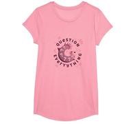 I Axolotl Questions Everything Cute Curious Amphibian T-Shirt, Girls, Pink, Large