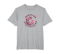 I Axolotl Questions Everything Cute Curious Amphibian T-Shirt, Men's Big and Tall, Heather Grey, 4X Tall