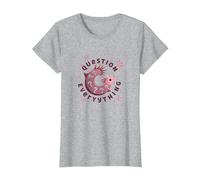 I Axolotl Questions Everything Cute Curious Amphibian T-Shirt, Women, Heather Grey, L