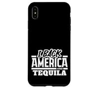 I Back America and Tequila Patriotic Drinking Pride Case for iPhone XS Max