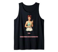 I Bake Because Punching People is Frowned Upon Funny Retro Tank Top