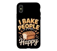 I Bake People Happy Baker Baking Sourdough Bakery Case for iPhone X/XS