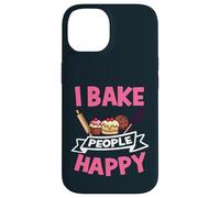 I Bake People Happy Cookie Muffin Cupcake Baking Baker Case for iPhone 14