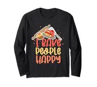 I Bake People Happy Cookie Muffin Cupcake Baking Baker Long Sleeve T-Shirt