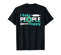 I Bake People Happy Pastry Chef Baker Bread Expert Bakery Value Graphic T-Shirt