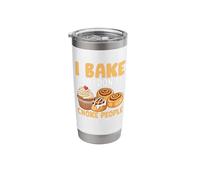 I Bake So I Don't Choke People When Baking, Humour Stainless Steel Insulated Tumbler