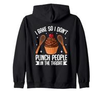 I Bake So I Don't Punch People In The Throat Zip Hoodie