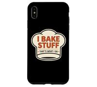 I Bake Stuff That's What I Do Vintage Baker Baking Funny Case for iPhone XS Max