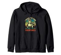I Baked You Some Shut The Fucupcakes Baker Vintage Baking Zip Hoodie