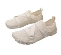 I Base Summer Adult Barefoot Wading Upstream Shoes, Non-Slip Water Drainage Sole, Quick Dry Breathable Aqua Beach Footwear for Swimming Boating Diving Yoga River Trekking (Beige,6.5)