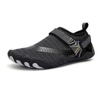 I Base Summer Quick Dry Lightweight Summer Water Shoes Durable Outdoor Beach Aqua Swim Anti-Slip Barefoot Shoes,Perfect for Beach Games,Pool,Water Park (Black,9.5)