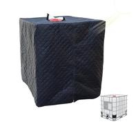 I-BC Tote Cover - Water Tank Cover | Black Tote SunShade | Outdoor Water Tank Protective Case With Zipper | Weatherproof Well Pump Protector For Household, Backyard, Camping, Agriculture, Rv, Garden