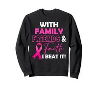 I Beat Breast Cancer Pink Ribbon Breast Cancer Survivor Sweatshirt