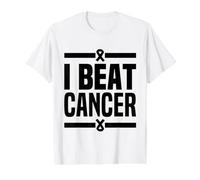 I Beat Cancer Fighter Survivor Warrior Surviving Cancer Free Value Graphic T-Shirt