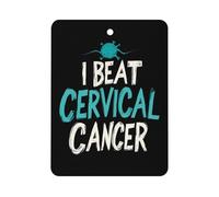 I Beat Cervical Cancer Car Air Freshener Hanging Fragrance Tablet Interior Home Decor