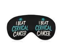 I Beat Cervical Cancer Sleep Eye Mask Night Shade Cover Soft Adjustable for Travel Naps
