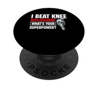 I Beat Knee Replacement Whats Your Superpower? PopSockets Adhesive PopGrip