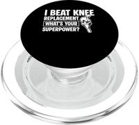 I Beat Knee Replacement Whats Your Superpower? PopSockets PopGrip for MagSafe