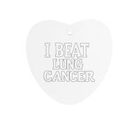 I Beat Lung Cancer Car Air Freshener Aromatherapy Tablet Hanging Decor for Rearview Mirror Dorm