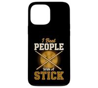 I Beat People With A Stick Funny Drummer Drumming Musician Case for iPhone 13 Pro Max