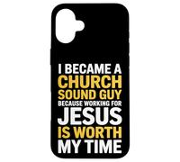I Became A Church Sound Guy Audio Engineer Case for iPhone 16 Plus
