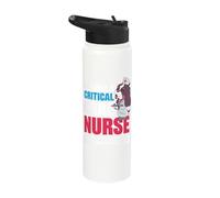 I Became a Critical Care Nurse to Support My Dog Stainless Steel Insulated Water Bottle