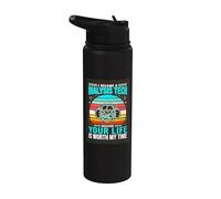 I Became A Dialysis Tech Because Your Life is Worth My Time Stainless Steel Insulated Water Bottle