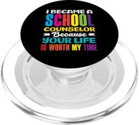 I Became A School Counselor Because Your Life PopSockets PopGrip for MagSafe