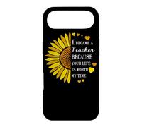 I Became a Teacher Life is Worth My Time Sunflower Teaching Case for iPhone Air