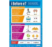 I Before e? | English Posters | Laminated Gloss Paper measuring 850mm x 594mm (A1) | Language Classroom Posters | Education Charts by Daydream Education