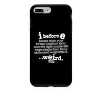 I Before E Except After C Funny Grammar Sentence Dark Case for iPhone 7 Plus/8 Plus