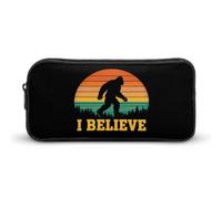 I Believe Bigfoot is Moving Pen Holder Pouch Large Storage Pencil Case with Zippered Stationery Bag Office