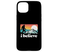 I Believe! Funny Retro Bigfoot Mountains Case for iPhone 15 Plus