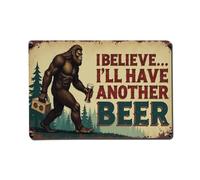I Believe I'll Have Another Beer Tin Sign Vintage Metal Sign Home Bar Garden Wall Decor Metal Poster 8x8 Inch