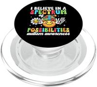 I Believe In A Spectrum Of Possibilities Autism Awareness PopSockets PopGrip for MagSafe