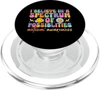 I Believe In A Spectrum Of Possibilities Autism Awareness PopSockets PopGrip for MagSafe