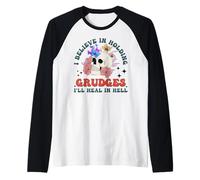 I Believe in Holding Grudges I'll Heal in Hell Fainbow Love! Raglan Baseball Tee