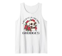 I Believe in Holding Grudges Skull and Roses Tank Top
