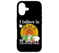 I Believe In Jesus And The Easter Bunny Girl Boy Funny Cute Case for iPhone 17