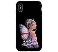 I believe in miracles, watercolor design Case for iPhone X/XS