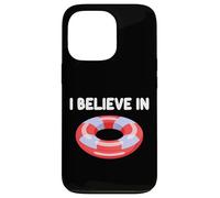 I Believe in Pool Floaties Raft Summer Party Ocean Water Fun Case for iPhone 13 Pro