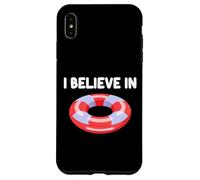 I Believe in Pool Floaties Raft Summer Party Ocean Water Fun Case for iPhone XS Max