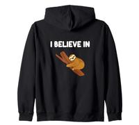 I Believe In Sloths Slow Moving Tree Dweller Tropical Animal Zip Hoodie